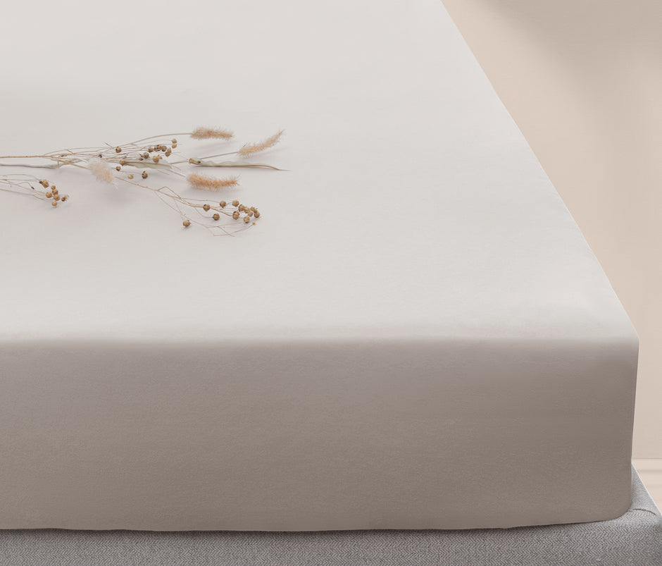 Softy Katoenen Jersey Hoeslaken Beige