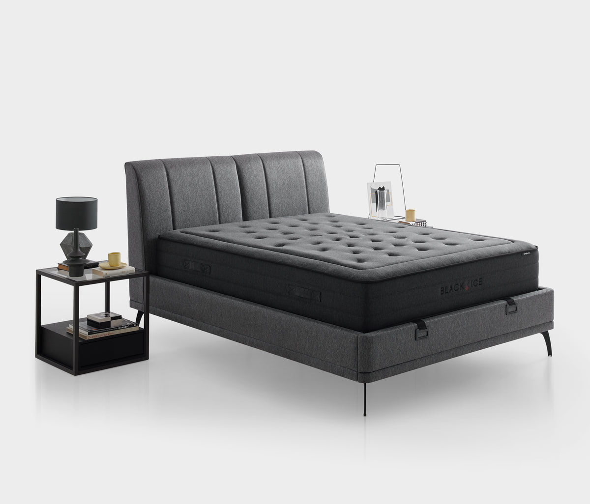 Black Ice Matras, Boxspring en Hoofdbord 3-delige Set - foto 8