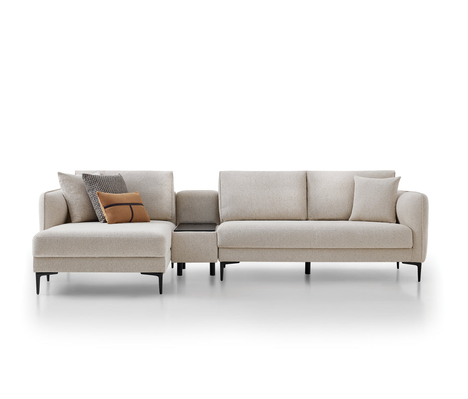 Parma Hoekbank Combinatie Bouclé