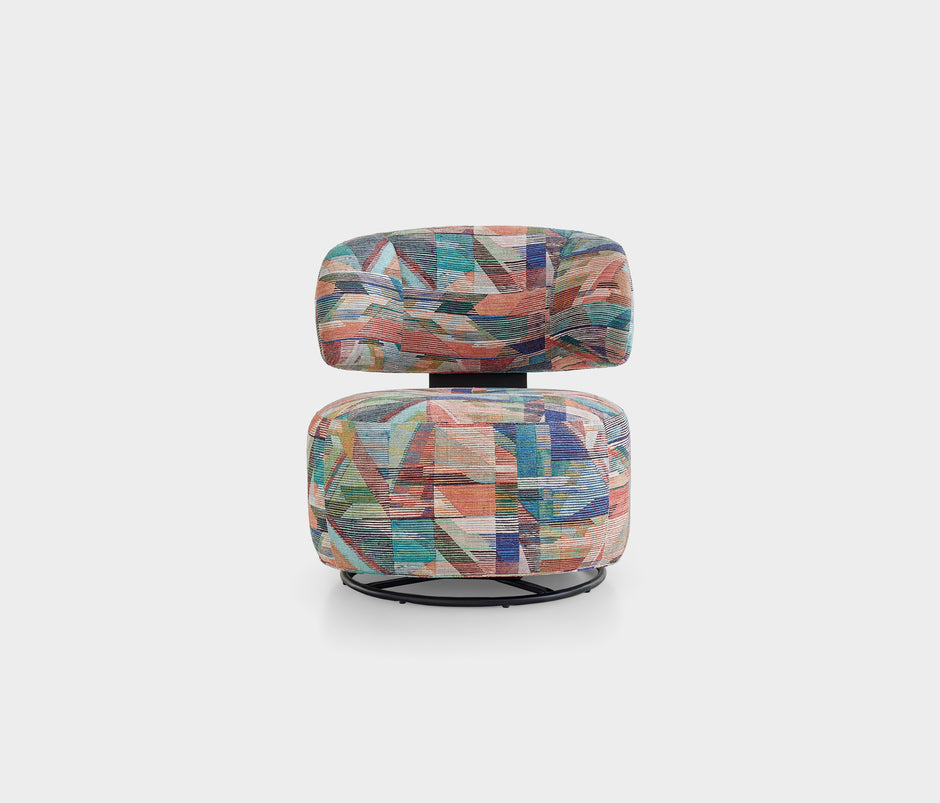 Soho Draaifauteuil Fluweel Paarskaki