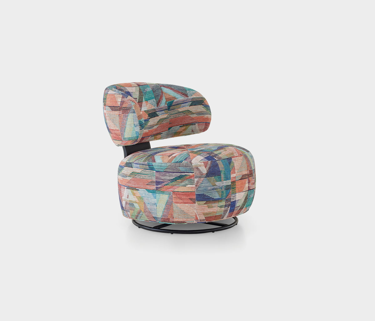 Soho Draaifauteuil Fluweel Paarskaki - foto 4