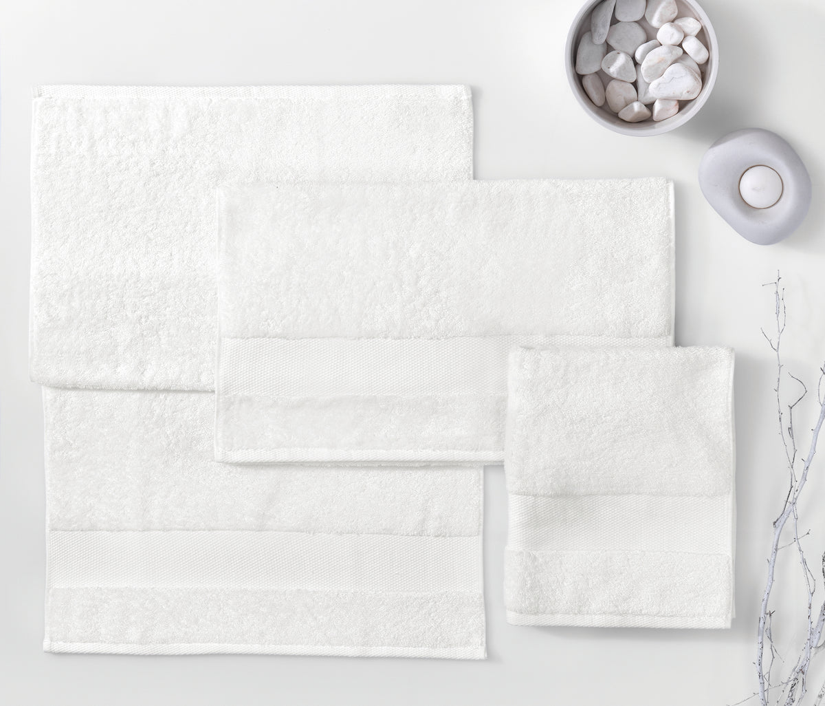 Essentials Handdoeken Set van 3 Ecru