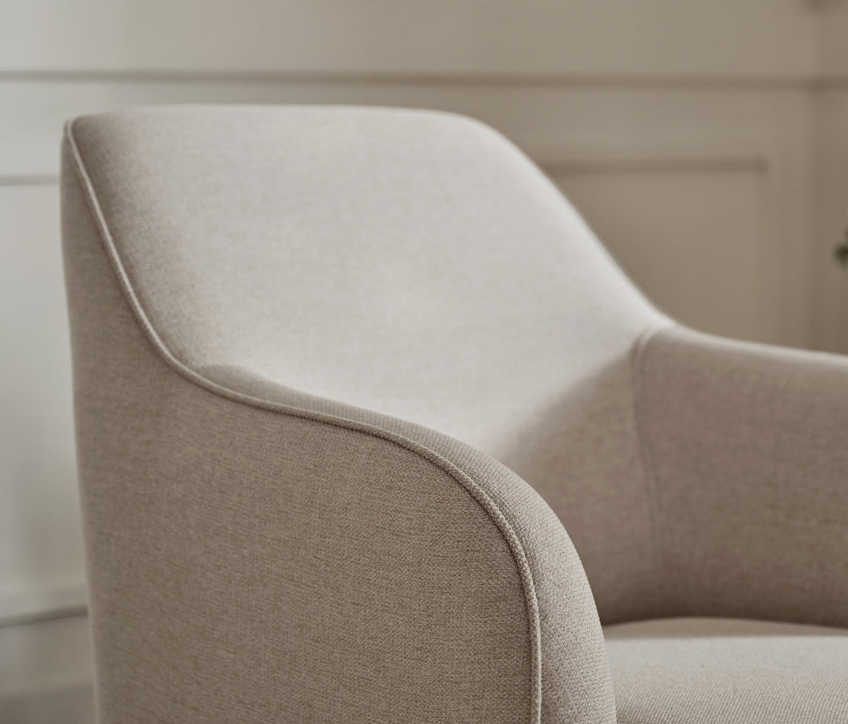 Paloma Fauteuil Linnen Look Creme