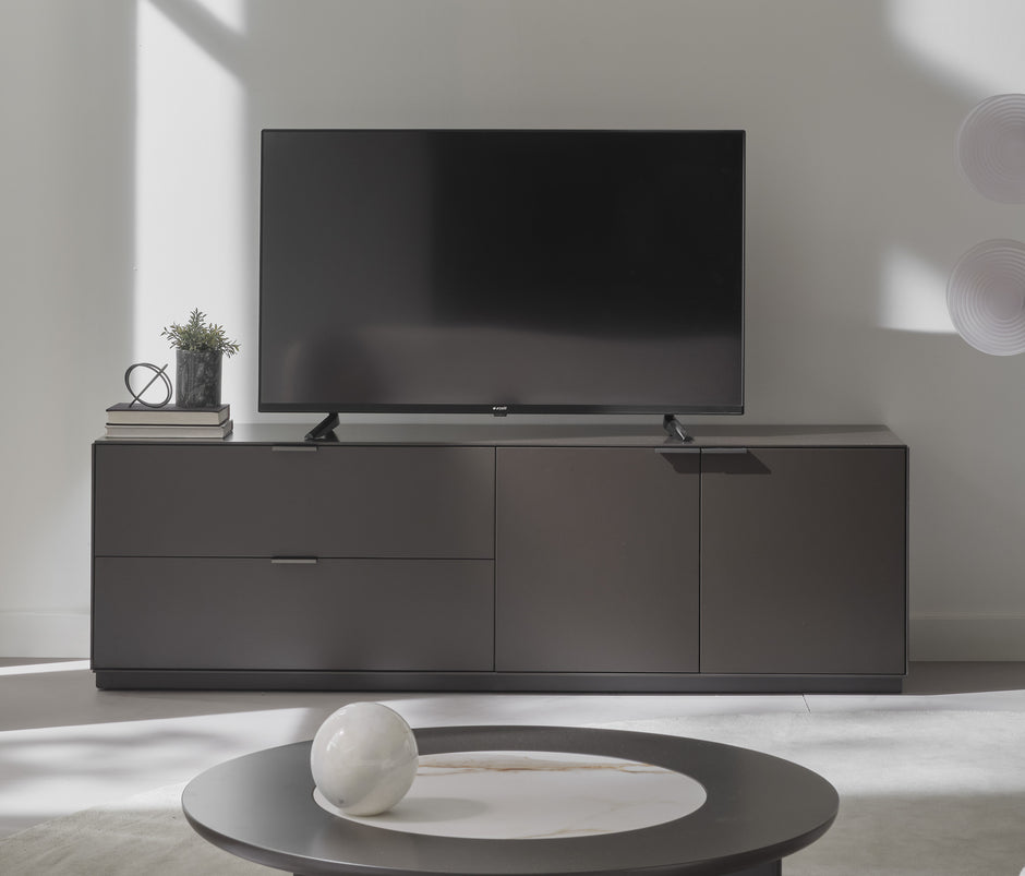 Modena TV-meubel met Sokkel 100% MDF Bruin 184x56x49 cm