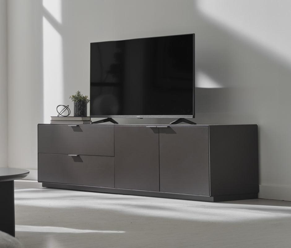 Modena TV-meubel met Sokkel 100% MDF Bruin 184x56x49 cm
