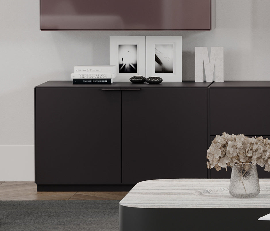 Modena TV-meubel met Sokkel 100% MDF Bruin 92x56x49 cm (13234827)