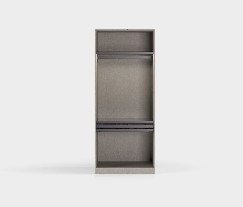 Odena Kledingkast 2-deurs Rookgrijs 91,4x222x61 cm (13235020)