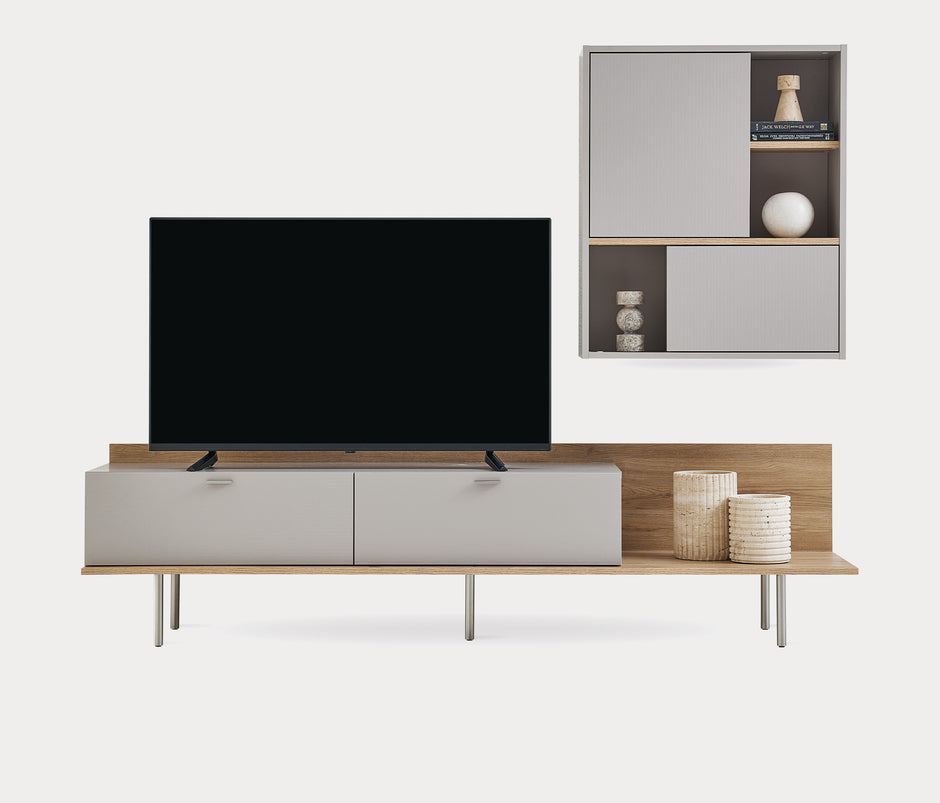 Cante TV-meubel Bovenmodule met Planken