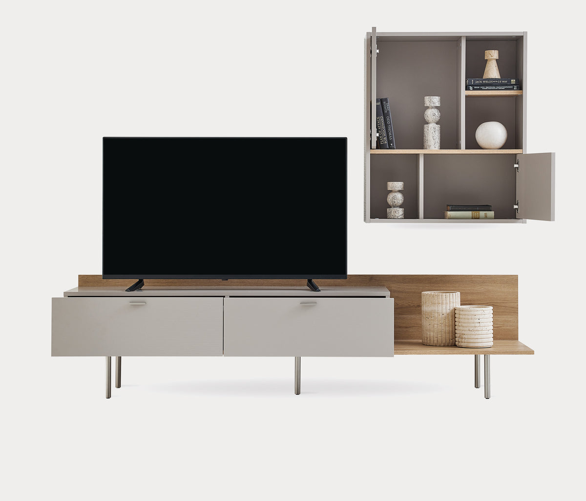 Cante TV-meubel Bovenmodule met Planken - foto 5