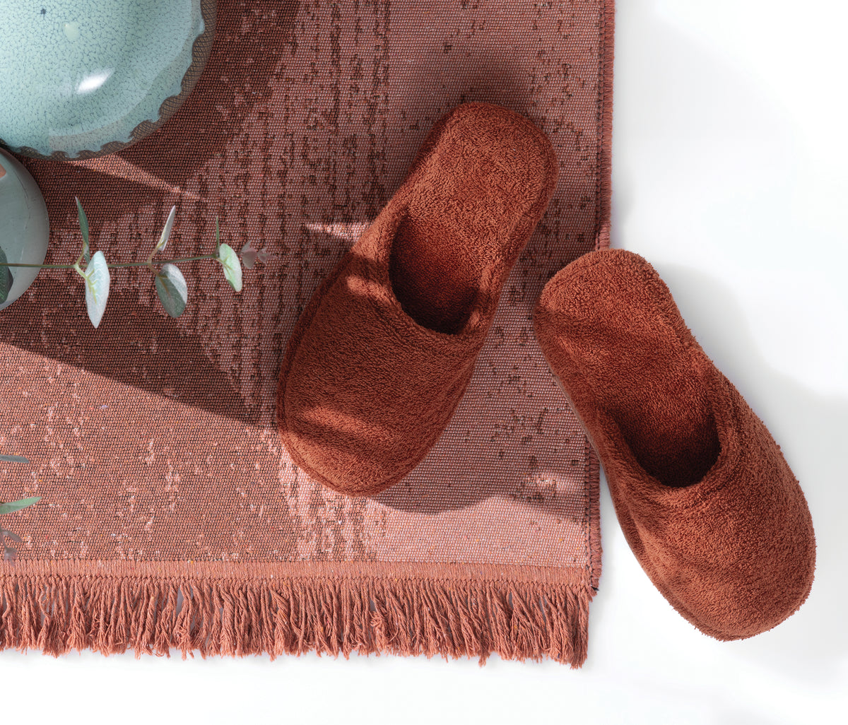Essentials Badslippers Terracotta