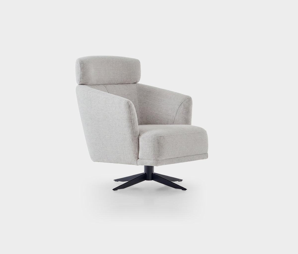 Hera Draaifauteuil met Hoofdsteun Bouclé Wit (13446922) - foto 5