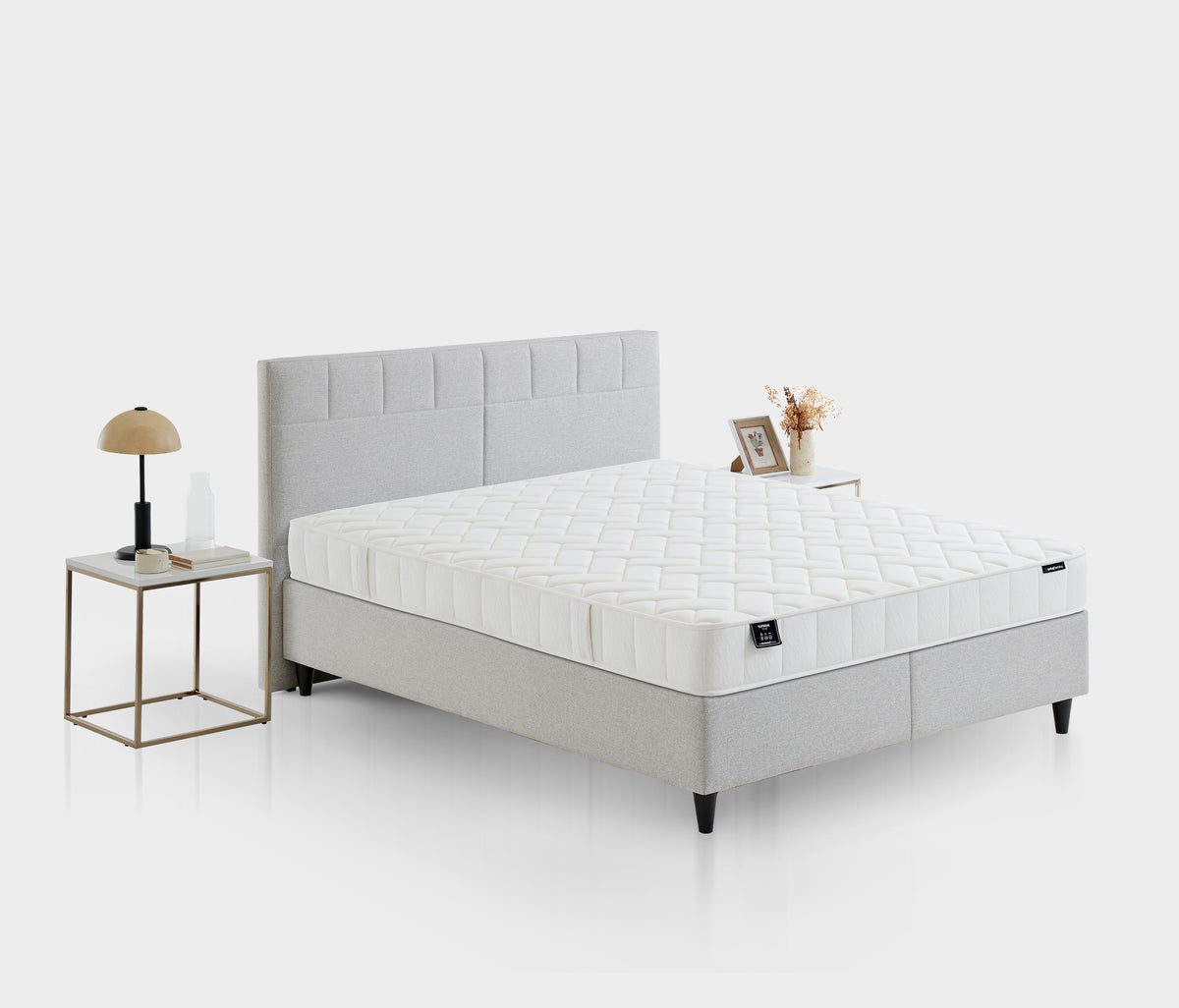 Supreme Star Matras, Boxspring en Hoofdbord 3-delige Set
