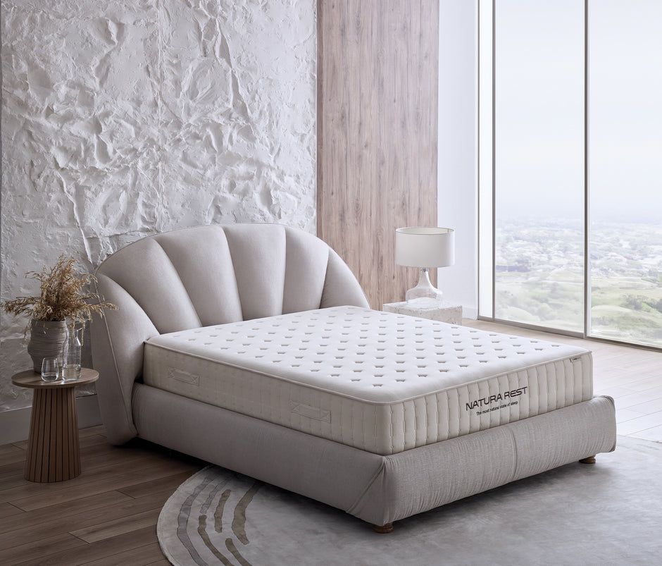 Natura Rest Matras, Boxspring en Hoofdbord 3-delige Set