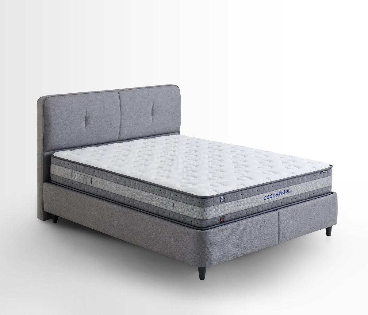 Cool&Wool Matras, Boxspring en Hoofdbord 3-delige Set - foto 27
