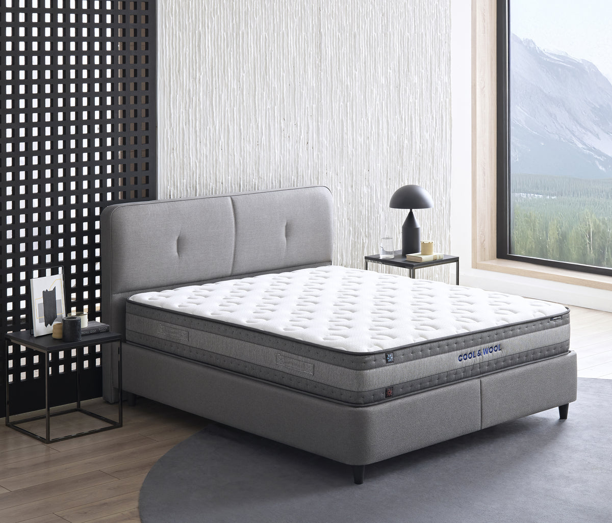 Cool&Wool Matras, Boxspring en Hoofdbord 3-delige Set - foto 37