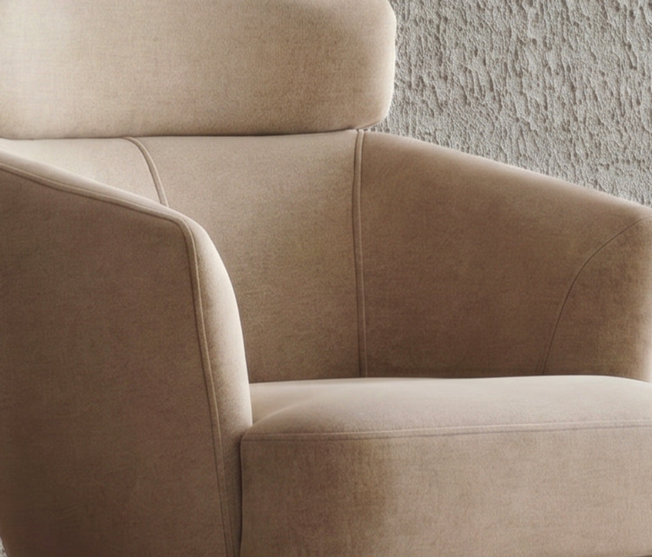 Hera Huisdiervriendelijke Draaifauteuil met Hoofdsteun Beige (13486067)