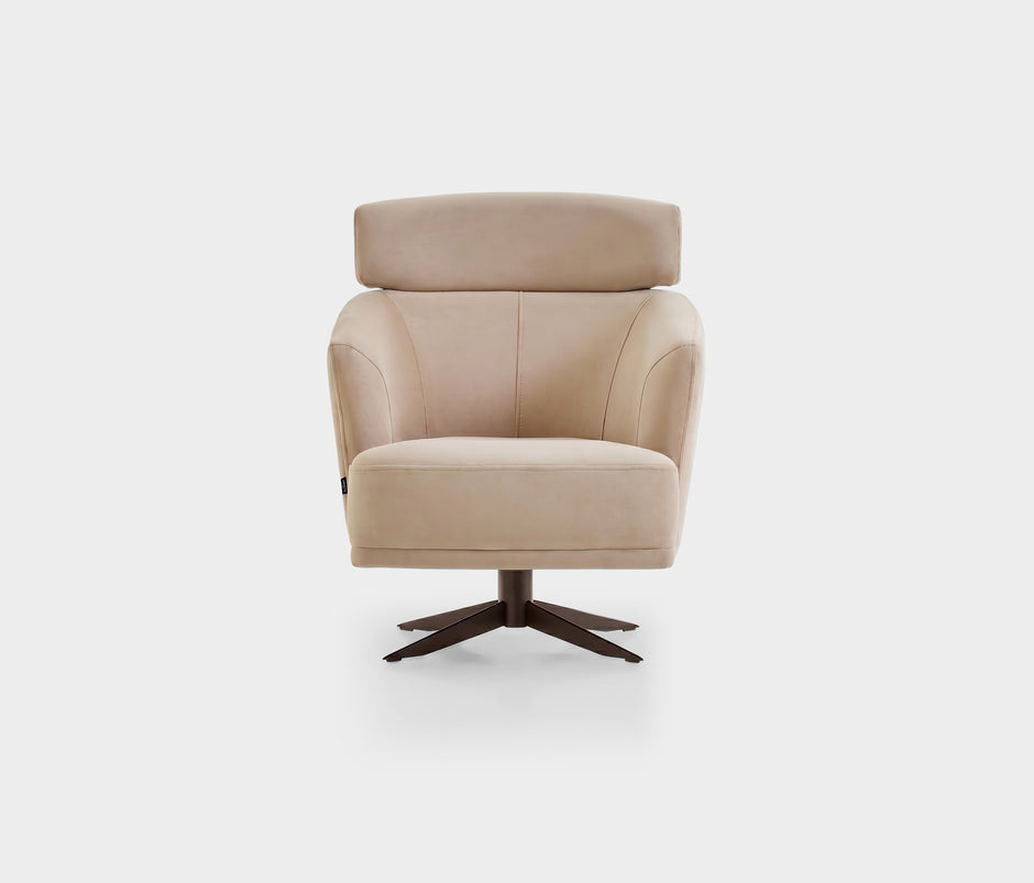 Hera Huisdiervriendelijke Draaifauteuil met Hoofdsteun Beige (13486067)