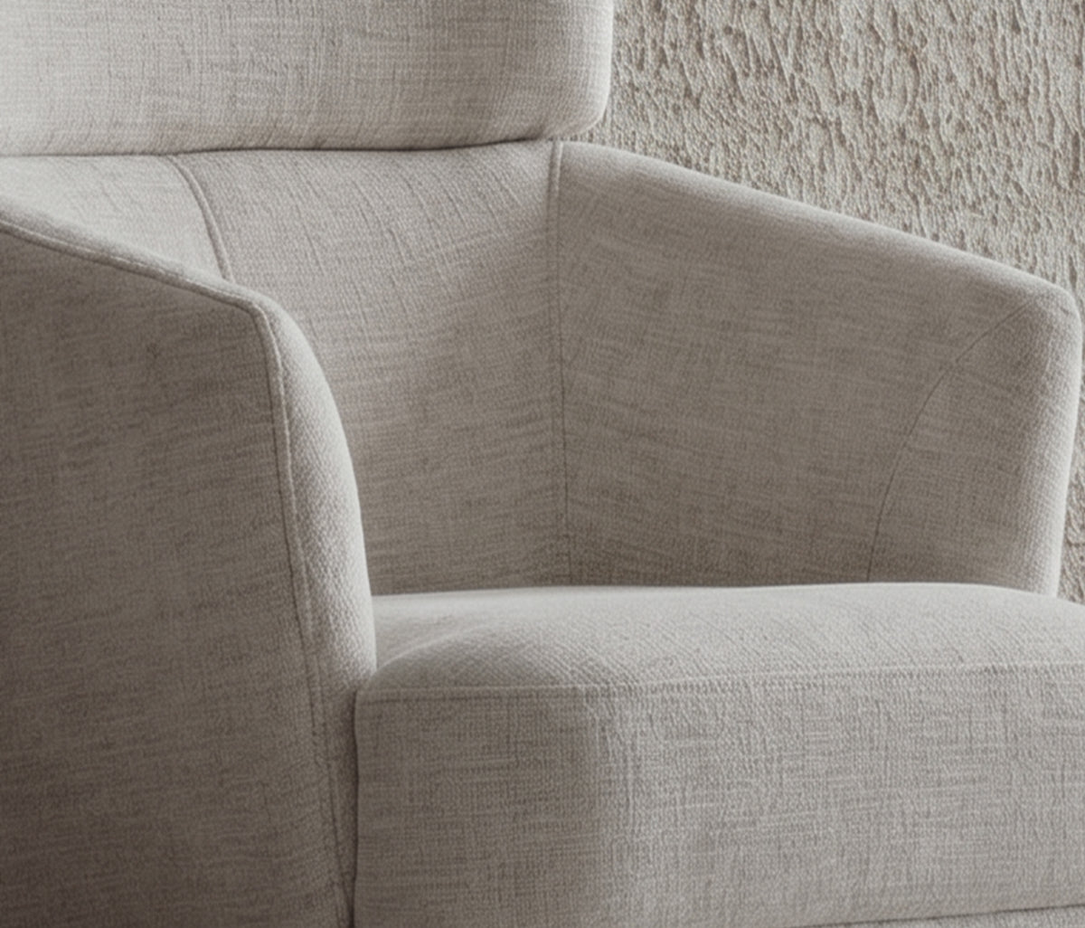 Hera Draaifauteuil met Hoofdsteun Bouclé Wit (13486074) - foto 3