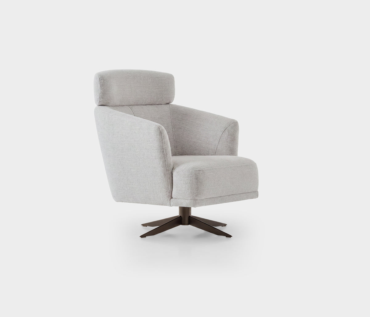 Hera Draaifauteuil met Hoofdsteun Bouclé Wit (13486074) - foto 5