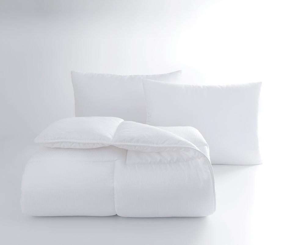 Lucy Dekbed en Kussen Set Wit 195x215 cm