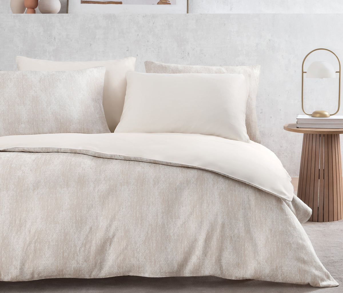 Summer CharMe Shiva Satijnen Dekbedovertrekset Beige
