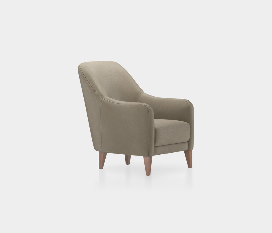 Fiore Fauteuil Mohair Look Cappuccino