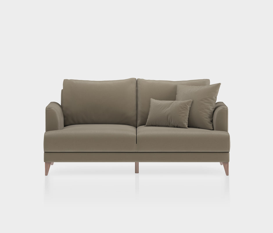 Fiore 2-zitsbank met Slaapfunctie Mohair Look Cappuccino