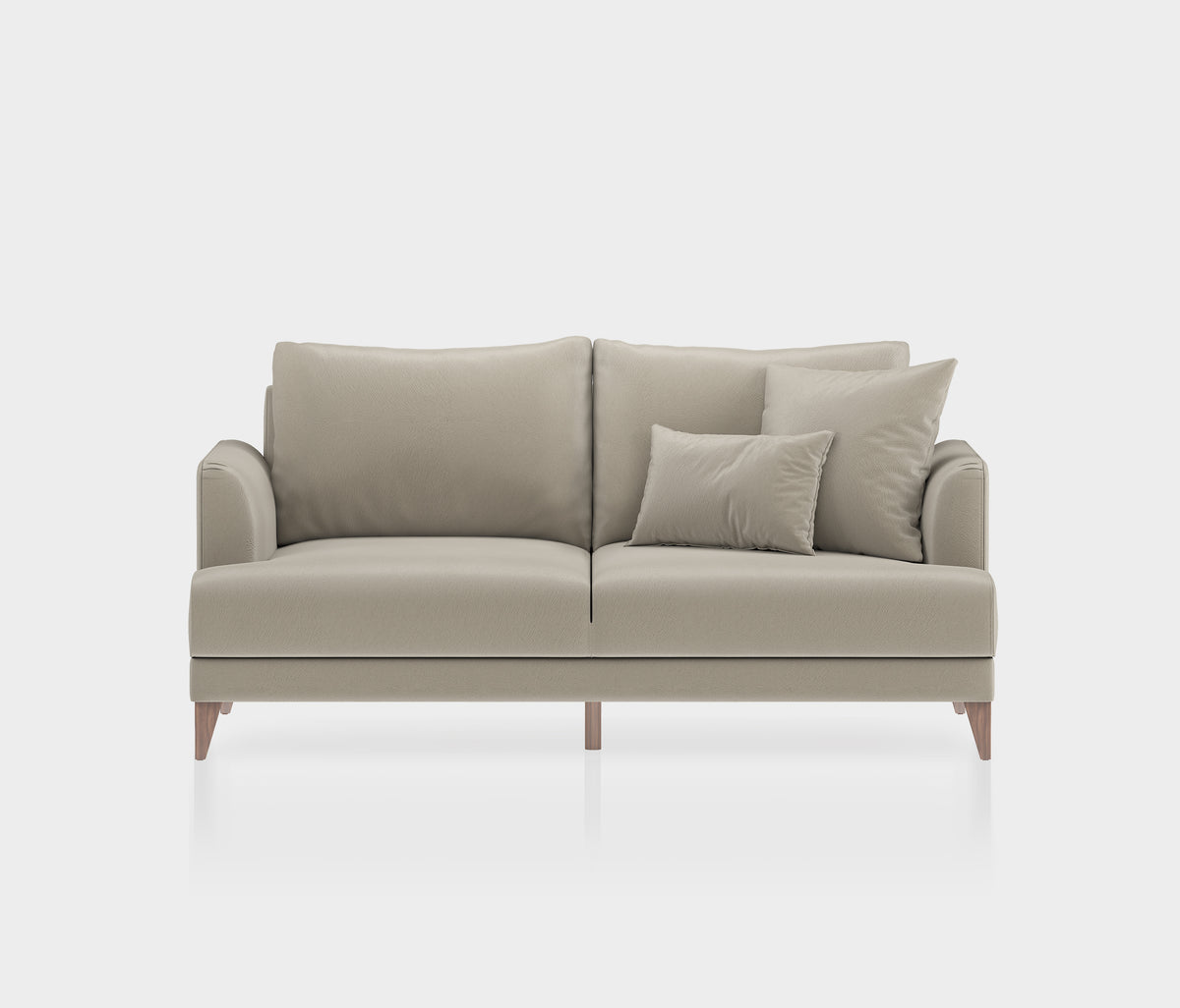 Fiore 2-zitsbank met Slaapfunctie Mohair Look Taupe