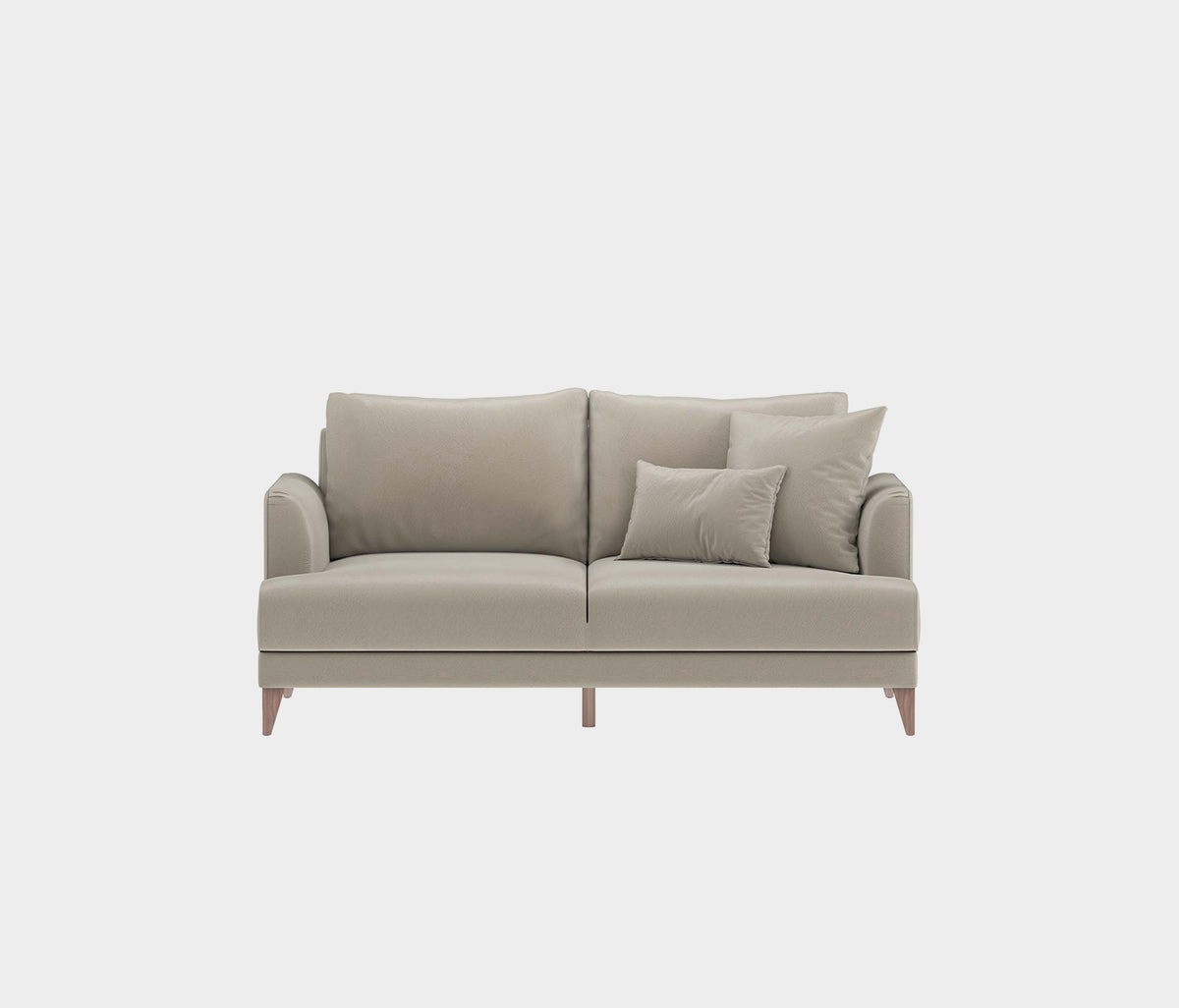 Fiore 2-zitsbank met Slaapfunctie Mohair Look Taupe - foto 4
