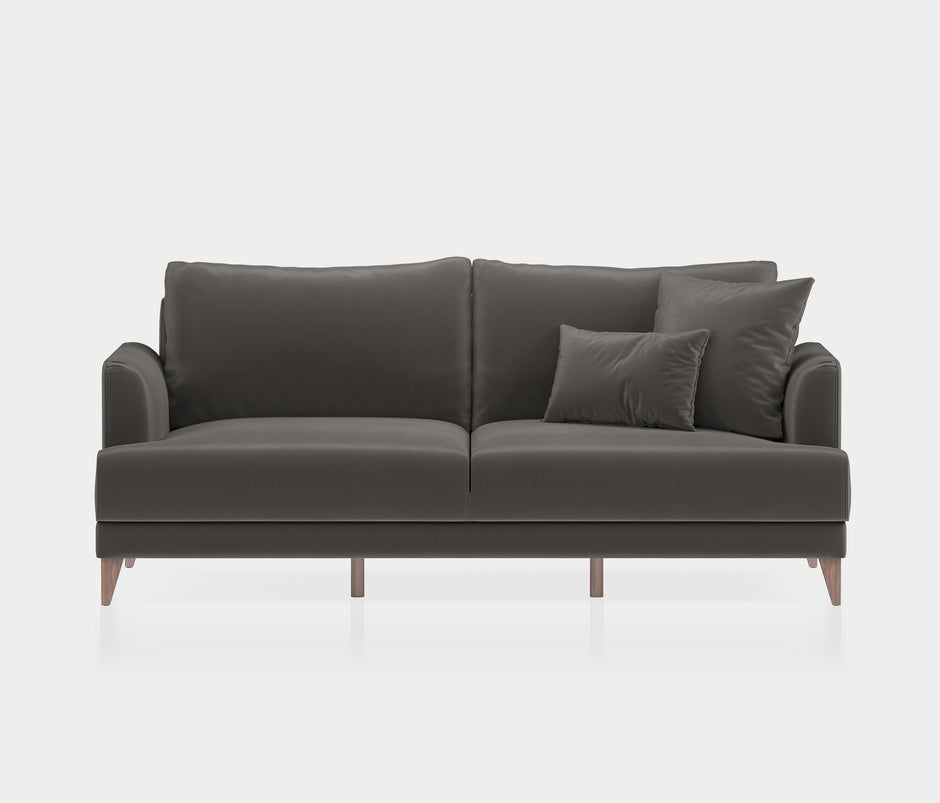 Fiore 3-zitsbank met Slaapfunctie Mohair Look Donkergrijs