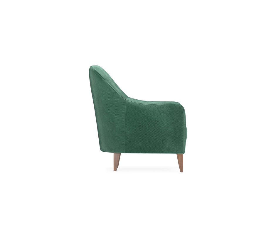 Fiore Fauteuil Fluweel Aquagroen