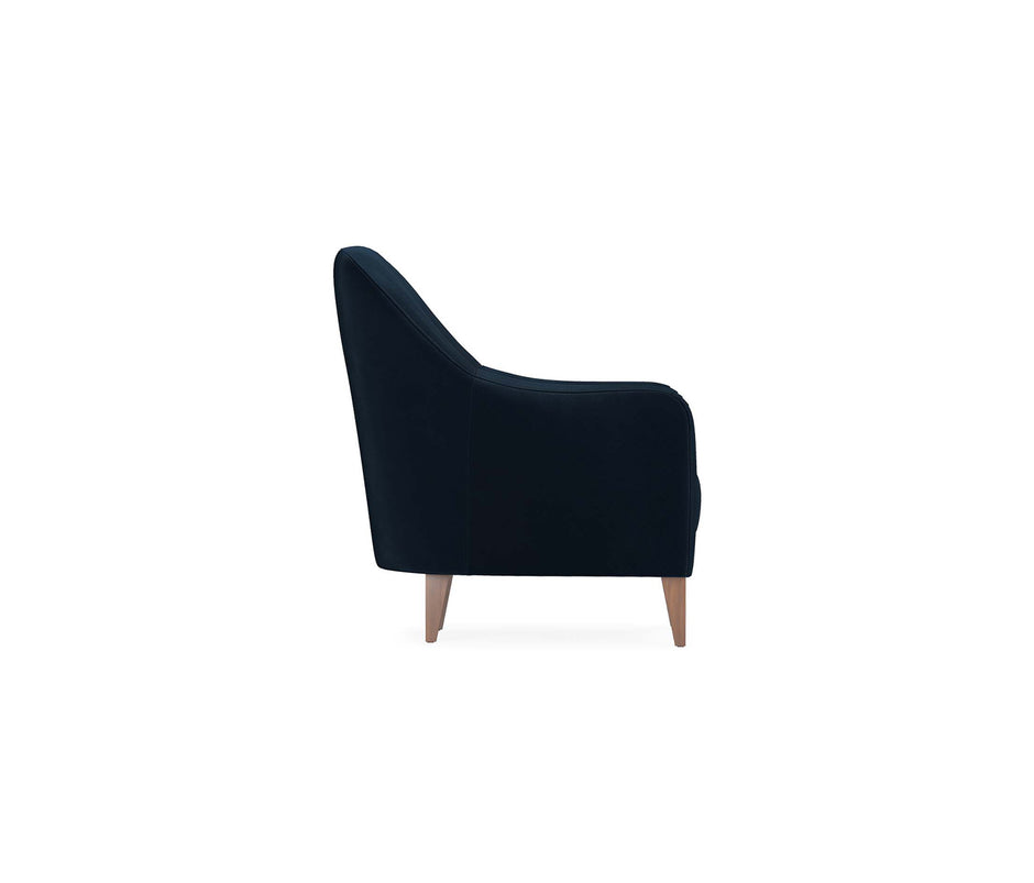 Fiore Fauteuil Fluweel Marineblauw