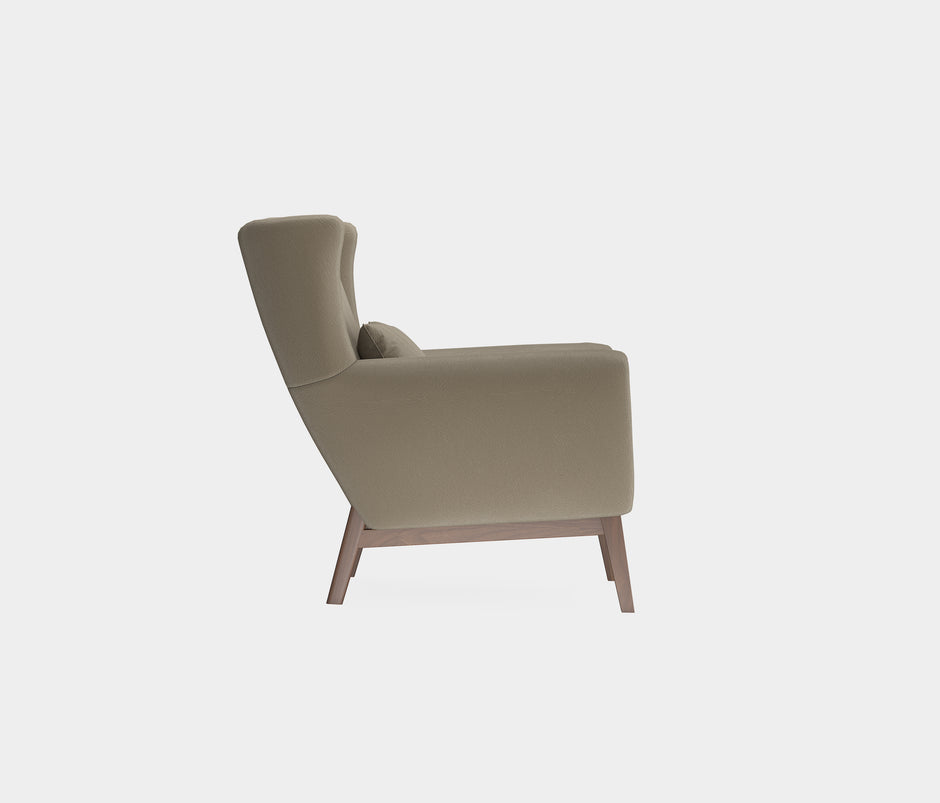 Netha Fauteuil Mohair Look Cappuccino
