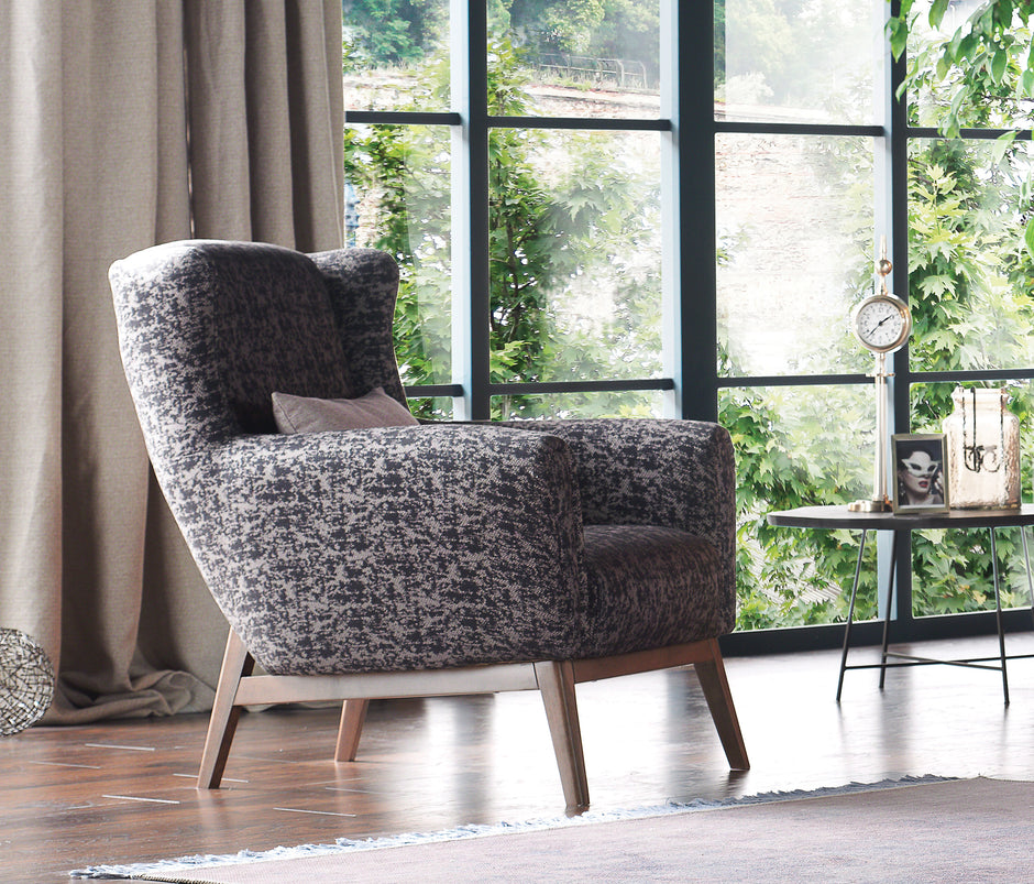 Netha Fauteuil Mohair Look Cappuccino
