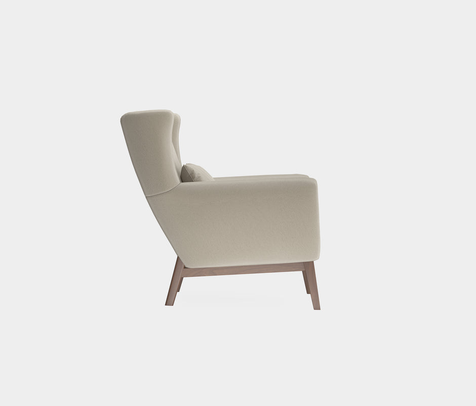 Netha Fauteuil Mohair Look Taupe
