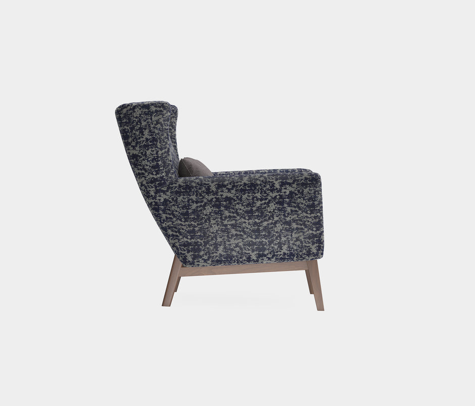 Netha Fauteuil Linnen Look Zwart