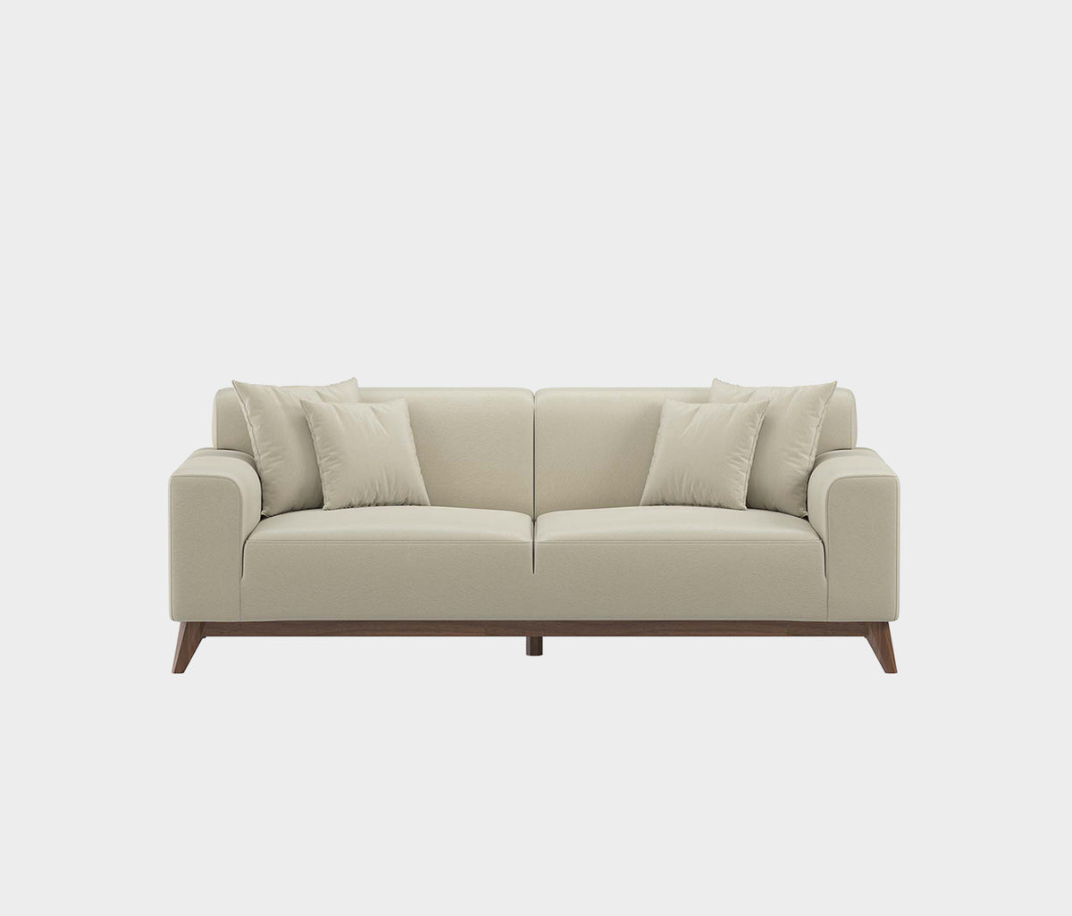Netha 2-zitsbank Mohair Look Creme - foto 4