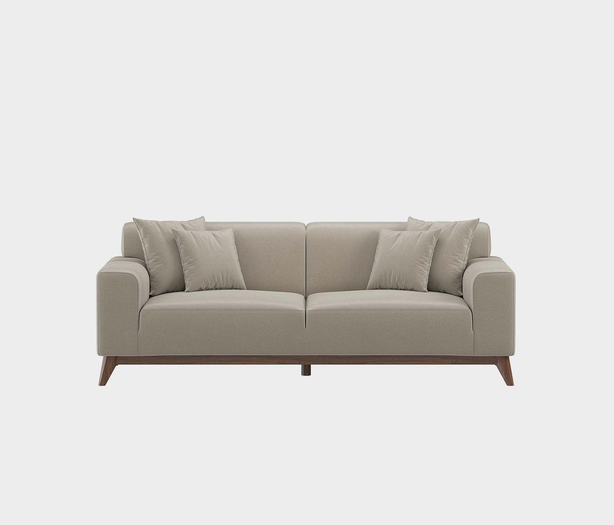 Netha 2-zitsbank Mohair Look Taupe - foto 4