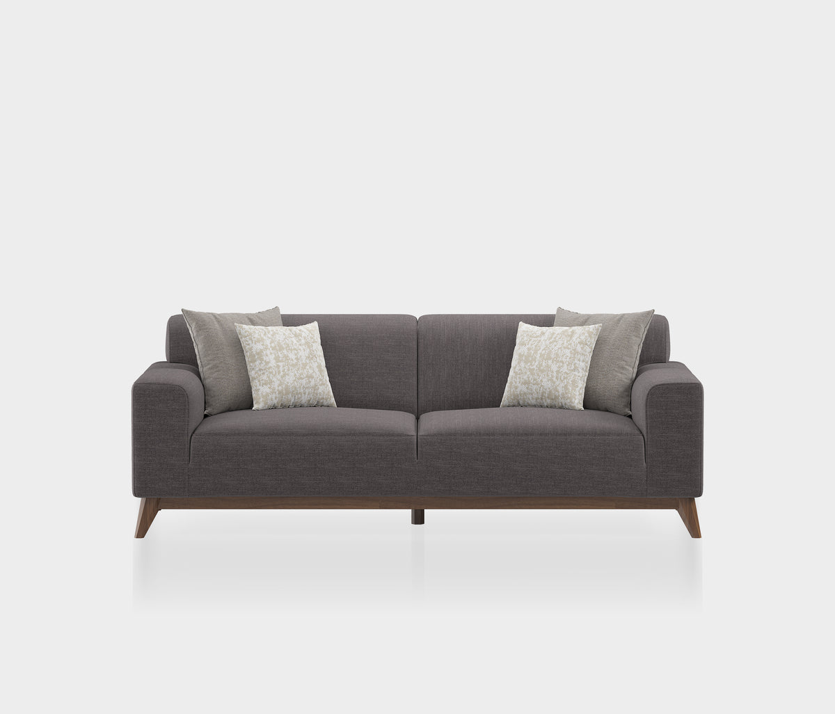 Netha 2-zitsbank Linnen Look Taupe