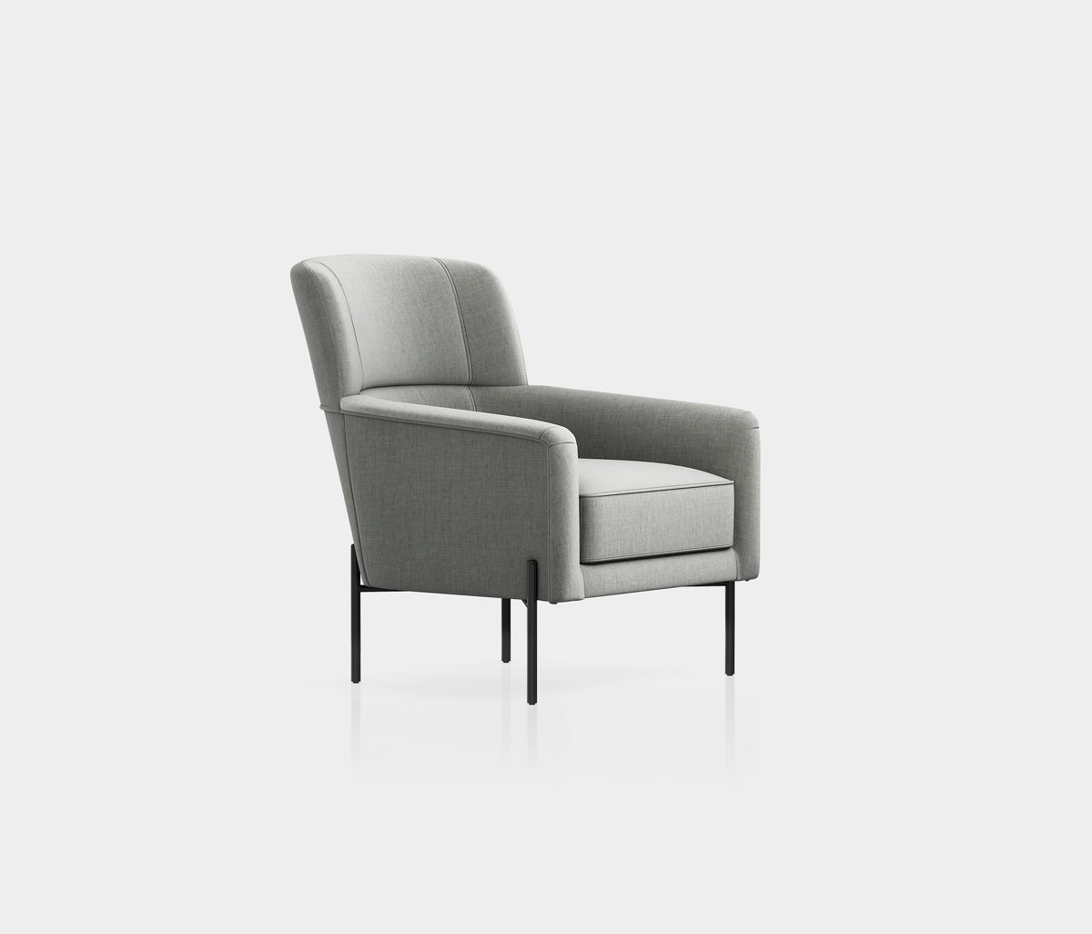 Dante Fauteuil Linnen Look Lichtgrijs
