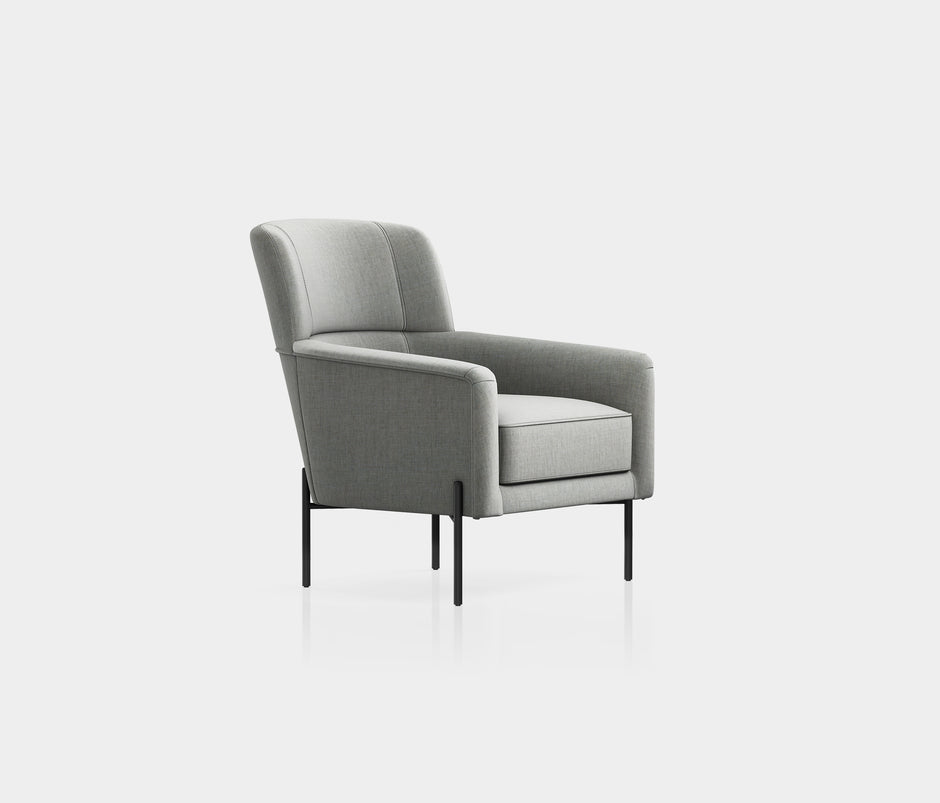 Dante Fauteuil Linnen Look Lichtgrijs