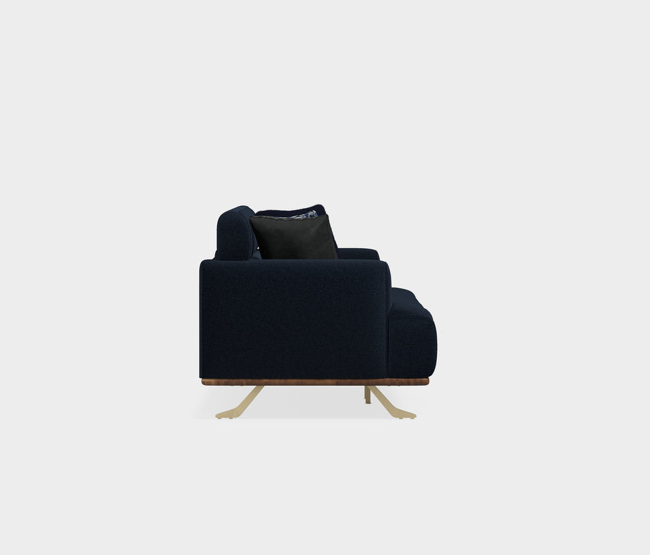 Valdera 3-zitsbank Chenille Zwart (1357872)