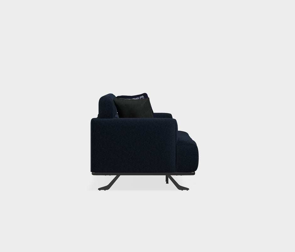 Valdera 3-zitsbank Chenille Zwart (1357873)