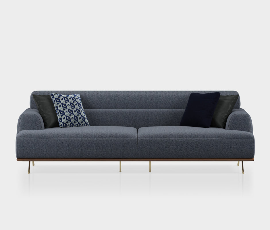Valdera 3-zitsbank Chenille Grijs (1357874)