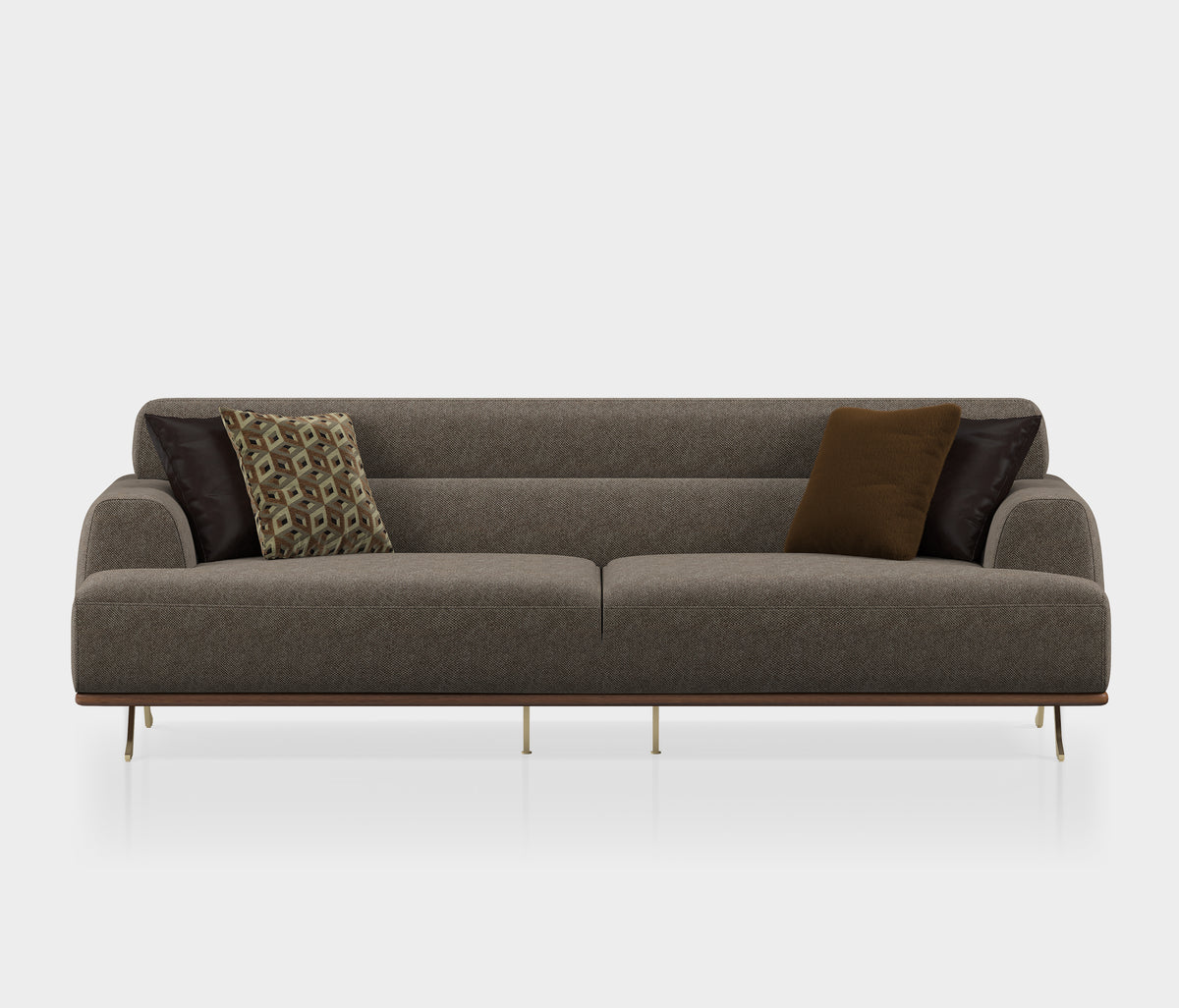 Valdera 3-zitsbank Chenille Taupe (1357876)