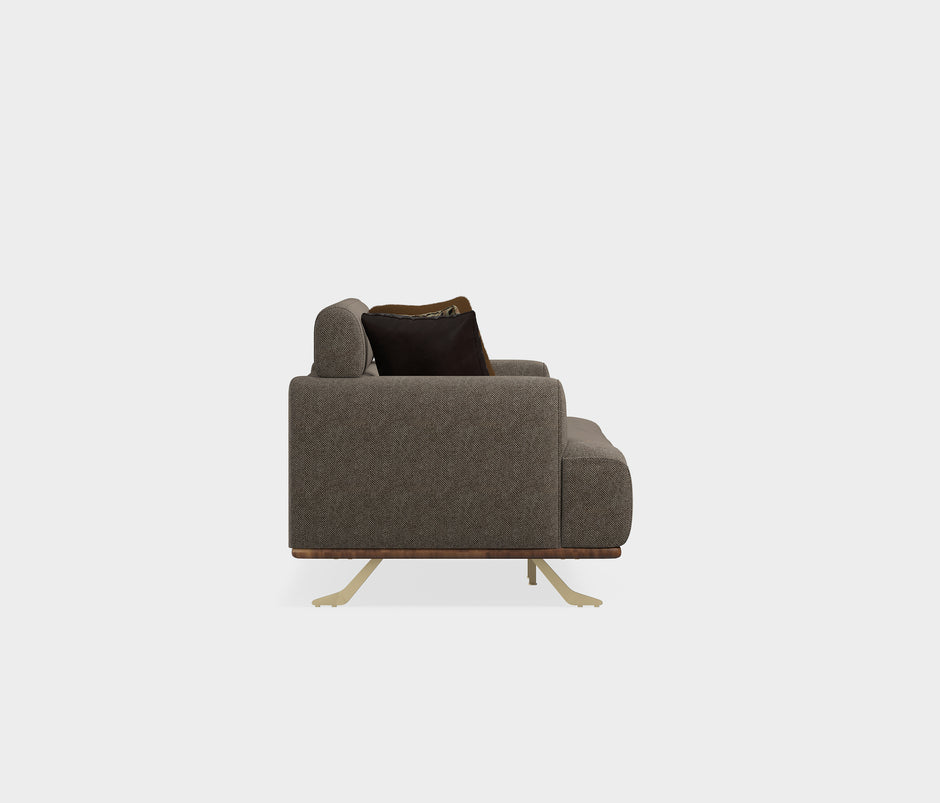 Valdera 3-zitsbank Chenille Taupe (1357876)