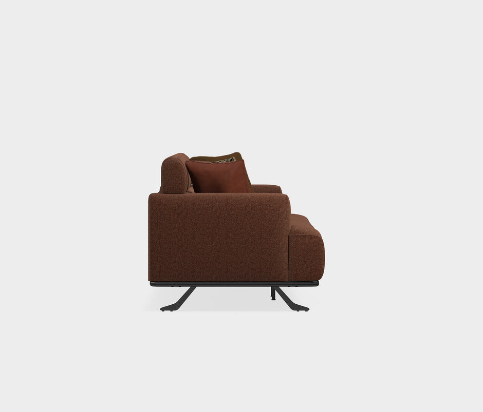 Valdera 3-zitsbank Chenille Bruin