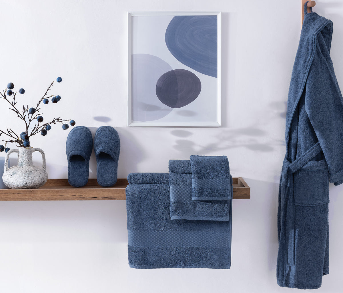 Essentials Badset Marineblauw - foto 5