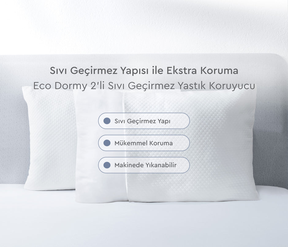 Eco Dormy Waterdichte Kussenbeschermer Set van 2