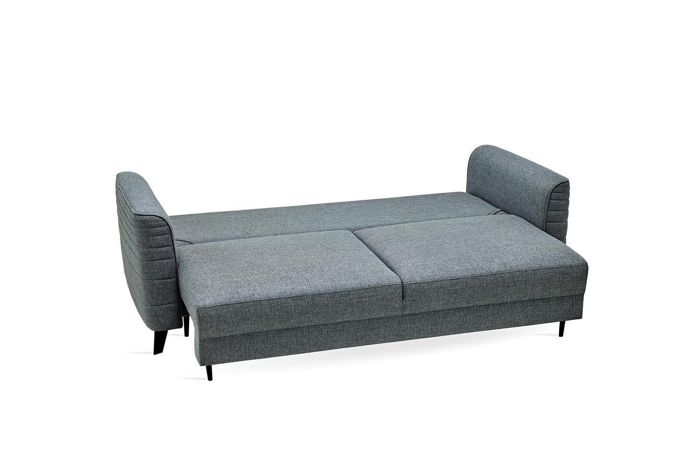 Grace 3-Zitsbank met Slaapfunctie Linnen geweven Blauw - foto 6